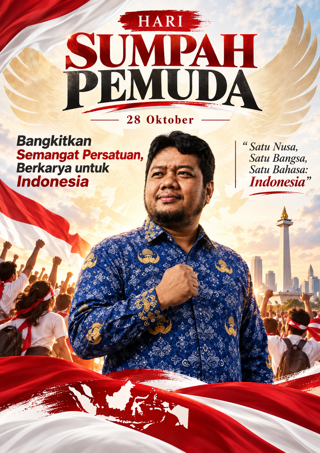 Poster Hari Sumpah Pemuda 28 Oktober 2026
